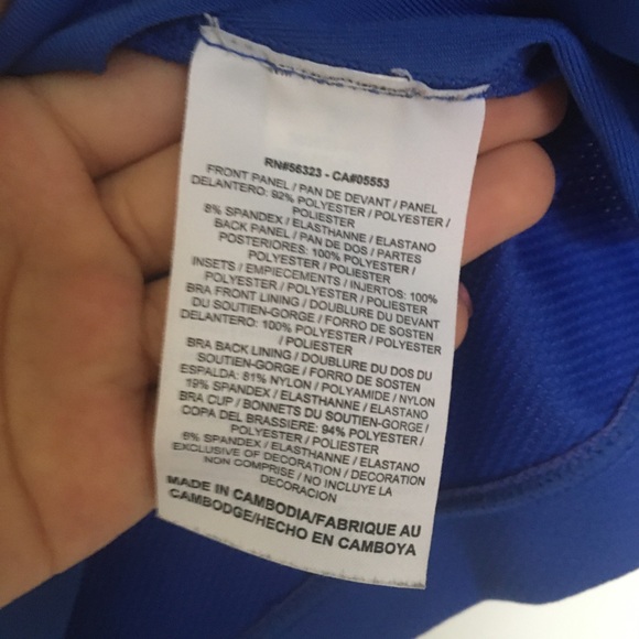 NIKE DRI-FIT Blue Sports Tank Top - Picture 6 of 9